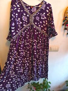 Alia- Cut Floral Print Kurta