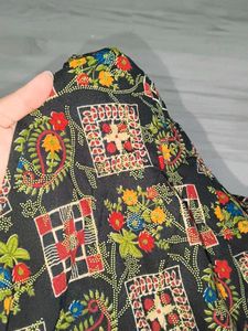 Bohemian black Print Kurta