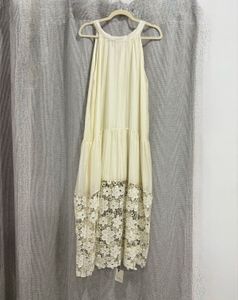 Daisy Boho Lace Trim Maxi Dress