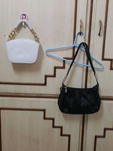 Chic White &amp; Black Handbags