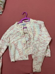 Chic Multicolor Knit Cardigan