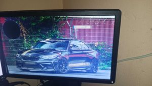 dell monitor 19inch with black dot and lines