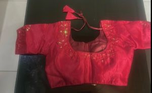 Not used Maroon Embroidered Blouse