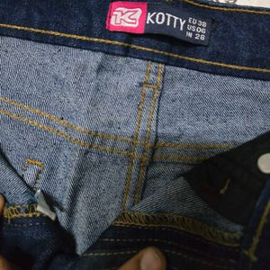 Navy Blue High rise Wide Leg Jeans