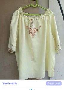 Vintage Embroidered Peasant Blouse