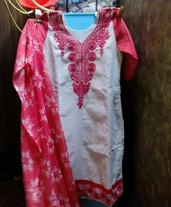 Cotton Kurthi With Dupatta