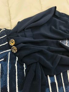 Striped Navy Blue Top