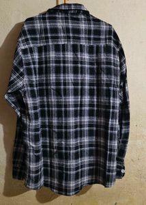 Black &amp; White Check Casual Shirt | Full Sleeves |