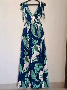 Floral Printed Sleeveless Maxi Dress