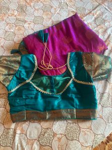 Vibrant Pink Silk Saree