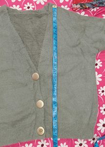Fluffy Cozy Grey Cardigan