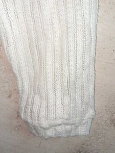 White Knit Cardigan Winter Shrug