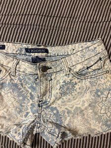 Vigoss Denim Shorts - Bohemian Print