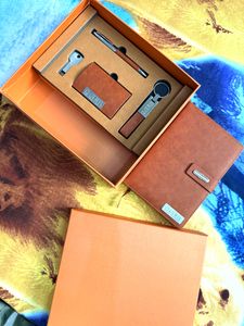 5 In 1 Corporate Gift Set Diary Pen Drive Card Key