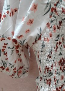 Square Neck Peplum Top