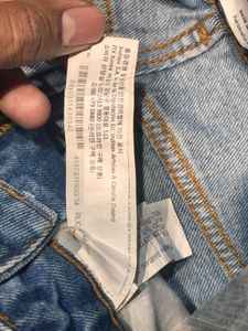 Authentic Zara Girls' Cropped Denim | Side Slit