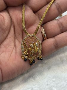 Gold Plated Necklace with Pendant