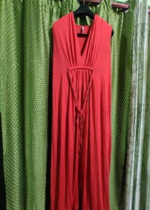 Boho Chic Red Maxi Dress