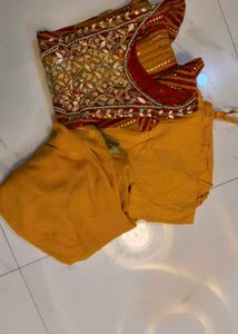 Ethnic Kurta with Embellished Neckline