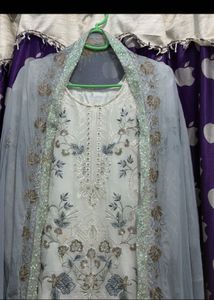 Embroidered Kurta Set with Dupatta