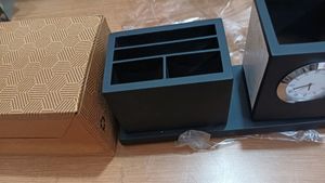 Wooden Revolving Pen And Stationery Holder