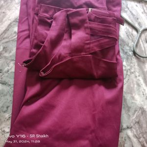 Maroon Two-Piece Set