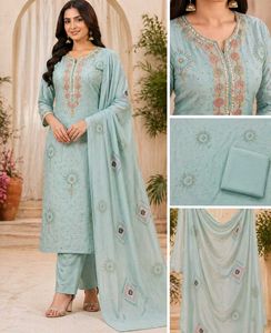 Unstitched Salwar Suit with Dupatta