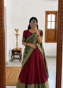 Beautiful Maroon Lehenga Choli
