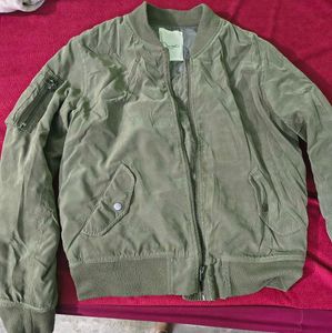 Olive Green Bomber Jacket
