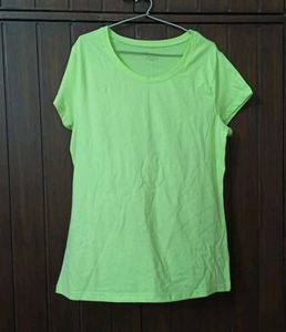 Combo of Neon Green &amp; Peach T-Shirts