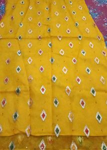 Yellow Embroidered Kurta