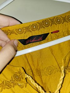 Yellow Kurti For Women