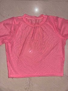 Sheer Mesh Crop Top