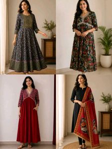 combo of 3 kurta + one printed duppata❤