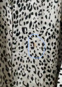 Chic black and white Leopard Print Button-Up Shirt