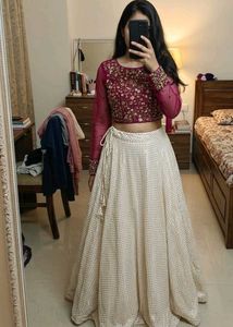 Stunning Sequined Lehenga Choli Set