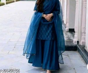 Elegant Blue sarara Set with Dupatta 💙