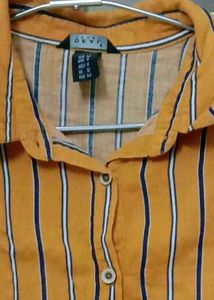 Stylish Striped Yellow Top
