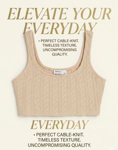 Bershka Cable Knit Crop Top