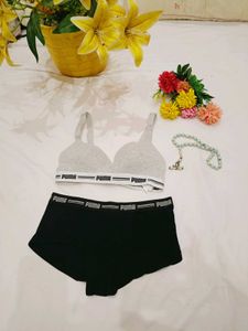 Puma Grey Sports Bra