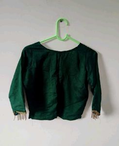 Elegant Emerald Green Blouse