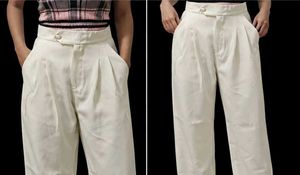Pleated High-Rise Flowy Pants