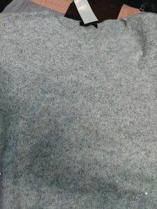Sparkly Grey Knit Sweater