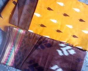 Colorful Ikat Fabric Pieces
