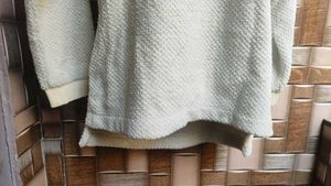 Cream Textured Sweater