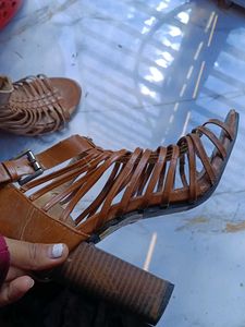 Brown Strappy Heels