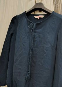 All About You Navy Blouse