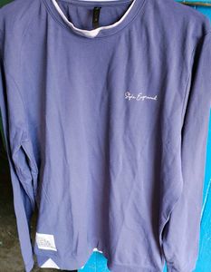 Men's Blue Crew Neck Sweatshirt (XXL)