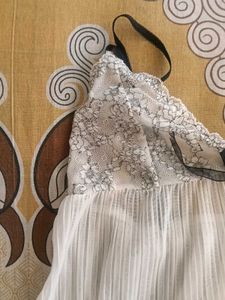 elegant white lace trim loose camisole top