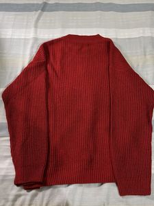 Cozy Red Knit Sweater